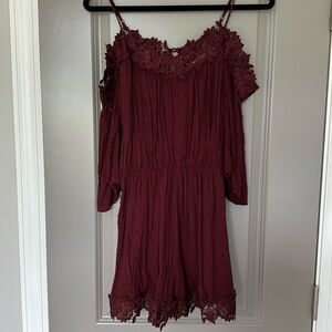Ark nc. Maroon Romper